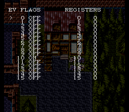 Estpolis Denki II prototype debug menu EV FLAGS.png