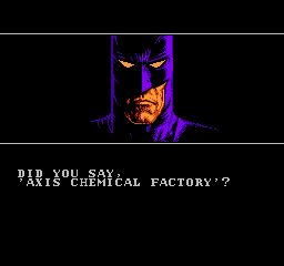So far in the prototype, Batman has only asked questions!
