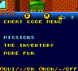 Hercules the Legendary Journeys GBC Cheat Menu.png