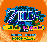 Zelda no Densetsu - Fushigi no Kinomi - Jikuu no Shou (Japan) title.png