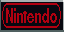 Red Nintendo logo on a black background