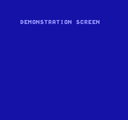 Demonstration screen.