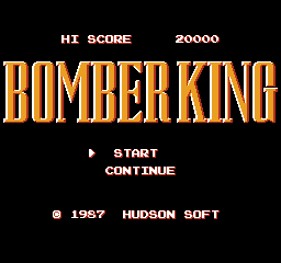 Bomber King (Japan) title.png