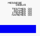 Dragon Warrior I and II U GBC Debug MESSAGE DEBUG.png