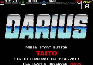 Darius Genesis Debug Mode.png
