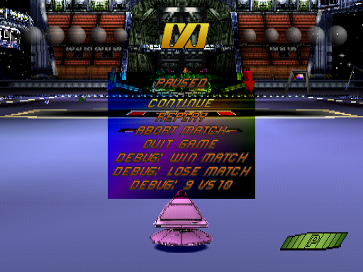 BallBlazer Champions Debug Menu.png