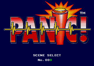 Panic! Scene Select screen
