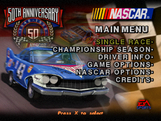 NASCAR 98 PSX - Main Menu Collector's.png