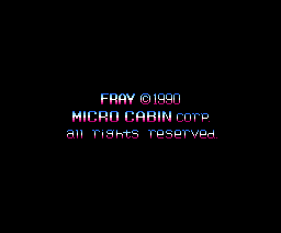 Fray MSX2 Copyright Screen.png