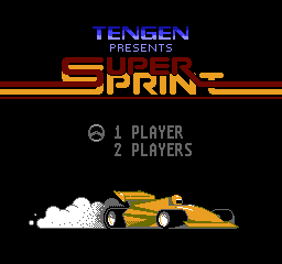 Super Sprint - NES - Main Menu.png