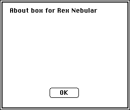 Rex Nebular (Mac OS Classic) - About box.png
