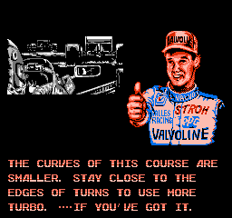 Al Unser Jr. Turbo Racing - NES - Advice.png
