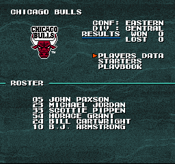 Tecmo Super NBA Basketball (US) Rev0 Bulls Roster.png