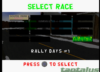 SouthParkRallyPS1 Nov2-99 SelectRace.png