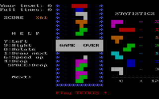 Tetris10 (DOS, AcademySoft)-gameover.png