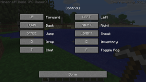 Minecraft, now with awkward controls!