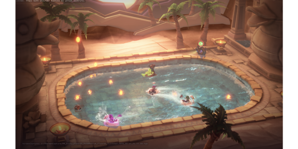 Four bros, chillin' in a hot tub...