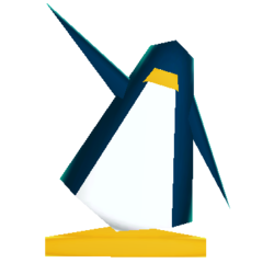 Early penguin model (3 of 3 models).