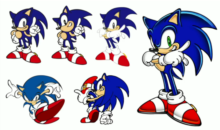 SonicAdventure NearFinalSonicRedesignSketches.png
