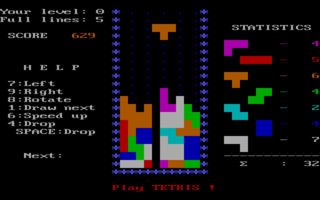 Tetris10 (DOS, AcademySoft)-gameplay.png