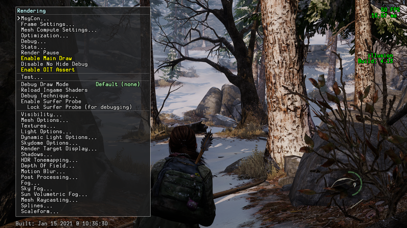 TLOU Remaster Rendering Menu.png