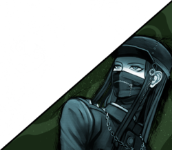 Danganronpa V3 - Final - Class Trial Splash CG - Korekiyo Shinguji.png