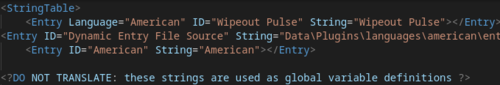 XML code leftovers from WipEout Pulse/Pure