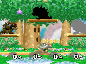 4 different shades of Bowser. Going clockwise: 3, 4, 1, 2