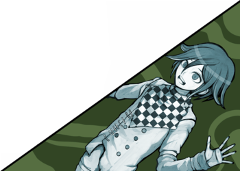 Danganronpa V3 Demo Version - Early - Class Trial Splash CG - Kokichi Oma.png