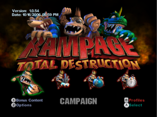 Rampage Total Destruction Wii Build Date.png