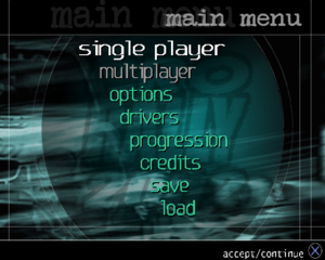 Pro Rally 2002 PS2 main menu.png