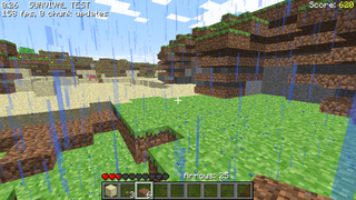 To the left are the slabs, to the right are some weird-looking grass/slab things.